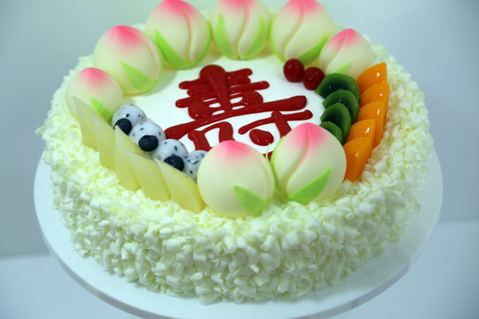 壽字生日蛋糕圖片最新，傳承美好寓意與獨特藝術(shù)魅力